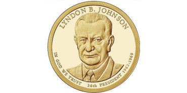 ESTADOS UNIDOS - K-609 -1 DOLAR 2015  Nº36 Lyndon B. Johnson