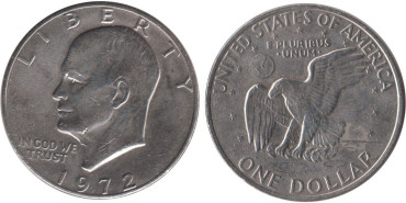 ESTADOS UNIDOS - K-203 - 1 DOLAR 1972 , MBC