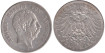 ALEMANIA ESTADOS - SAXONY K-1246-  5 MARCOS 1901, MBC+ Plata