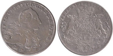 ALEMANIA ESTADOS - BRANDEMBURGO BAYAEUT. THALER 1768