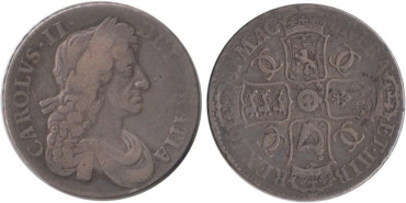 GRAN BRETAÑA - K-0445 - 1 CROWN 1681 , BC/BC+