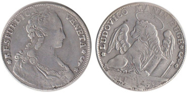 ITALIA - VENECIA - LUDOVICO MANIN K-747, 1 Talero 1796 MBC,  plata
