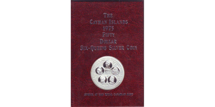 CAYMAN ISLANDS - K-012- 50 DOLLARS 1975. PROOF - PLATA