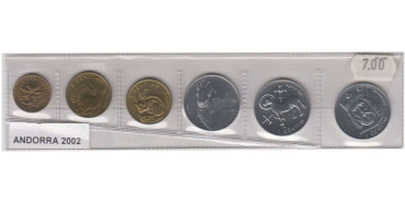 ANDORRA - 3x1, 2x2 y 5 CENTIMS .  AÑO 2002