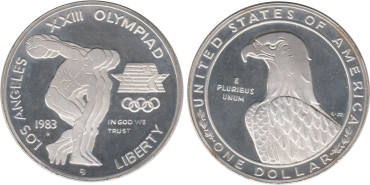 ESTADOS UNIDOS - K-209 - 1 DOLAR 1983S. SC
