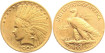 USA K-130.- 10 DOLLAR INDIAN HEAD. VARIOUS YEARS - GOLD
