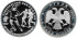 RUSIA - U.R.S.S. - K-351- 3 RUBLOS 1993 FUTBOL - PLATA PROOF, SC