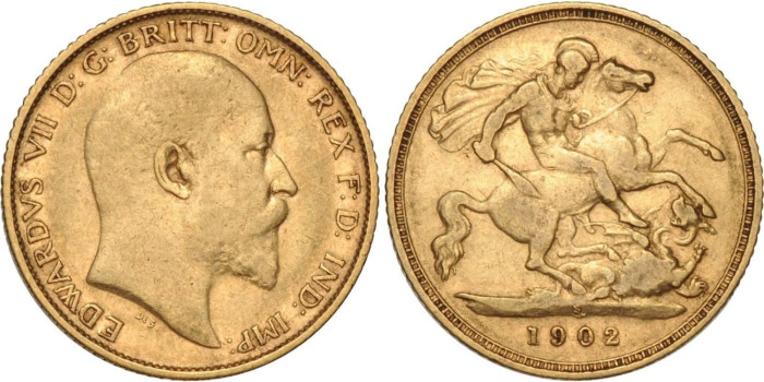 GRAN BRETAÑA  K-0805 - SOBERANO/ LIBRA DE ORO - EDUARDO