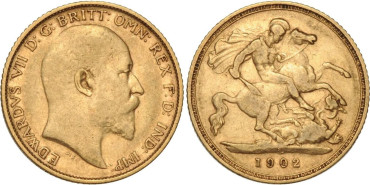 GRAN BRETAÑA  K-0805 - SOBERANO/ LIBRA DE ORO - EDUARDO