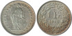 SUIZA - K-024 - 1 FRANCO 1945 , EBC+ plata