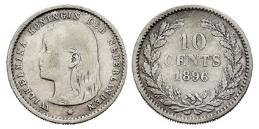 HOLANDA - K-116.- 10 CENTAVOS 1896 - MBC