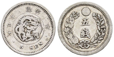 JAPON - K-022.- 5 SEN 1873/80 - MBC