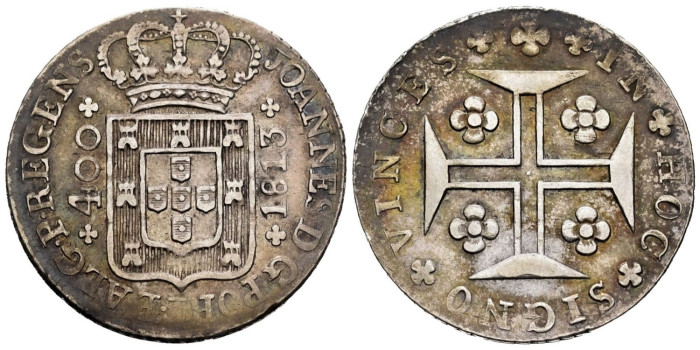 PORTUGAL - K-331.- 400 REIS 1813 - MBC