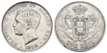 PORTUGAL - K-547.- 500 REIS 1909 - MBC