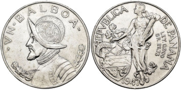 PANAMA - K-013-2.- 1 BALBOA 1947 - SC