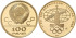 RUSIA - K-163 - 100 RUBLOS 1977 OLIMPIADAS - ORO