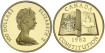 CANADA  K-0137.- 100 DOLLAR 1982 CONSTITUCION. PROOF - 1/2 ONZA ORO
