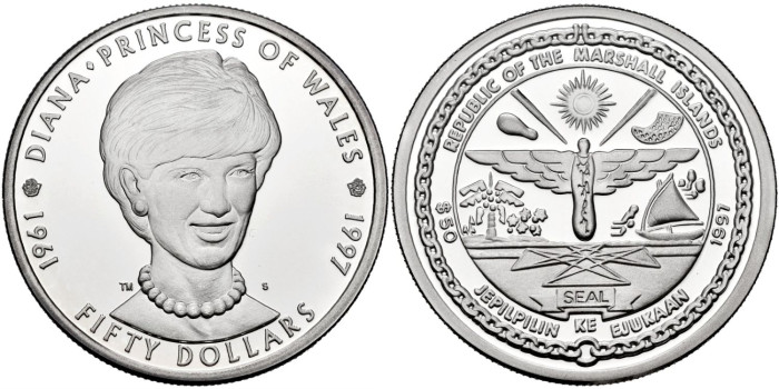 ISLAS MARSHALL - K - 055 - 1 ONZA 1997 - PROOF