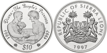 SIERRA LEONE - K-084 - 10 DOLLARS 1997 - PROOF