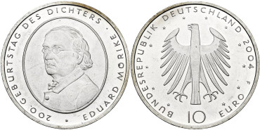 ALEMANIA FEDERAL - K-233.- 10 EURO 2004 F  - SC
