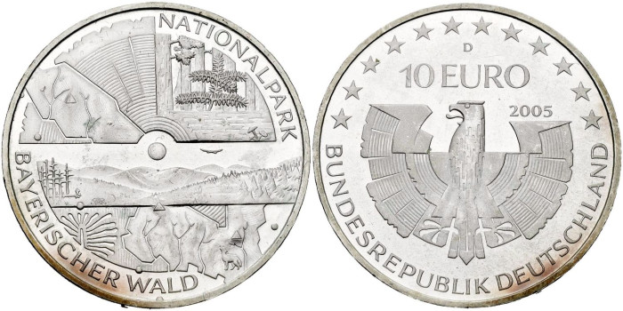 ALEMANIA FEDERAL - K-241.- 10 EURO 2005 D  - SC