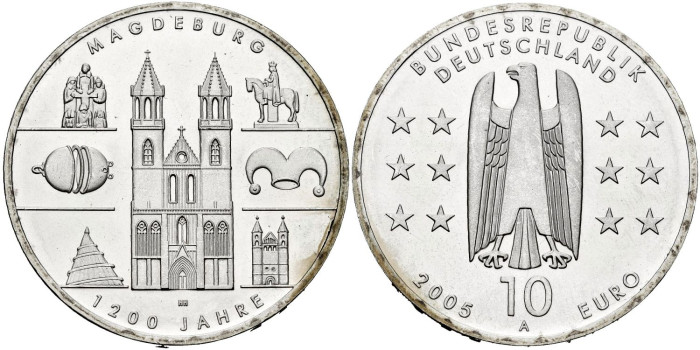 ALEMANIA FEDERAL - K-240.- 10 EURO 2005 A  - SC