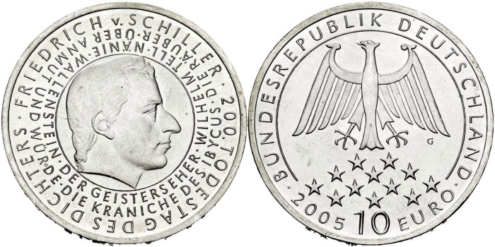 ALEMANIA FEDERAL - K-239.- 10 EURO 2005 G  - SC