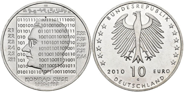 ALEMANIA FEDERAL - K-289.- 10 EURO 2010 G   - PROOF