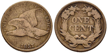ESTADOS UNIDOS - K-085 - 1 CENTAVO 1857 BC