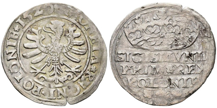 POLONIA - K-004.- GROSCHON 1529 - SEGISMUNDO I -  MBC