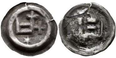 POLONIA - K-001.- BRACKTEA. ORDEN TEUTONICA. SXII/XIV BC