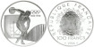 FRANCIA - K-1047- 100 FRANCOS. DISCO  PROOF - PLATA