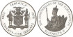 JAMAICA - K-076.- 25 DÓLAR 1978. 25th ANIVERSARIO. PLATA - PROOF