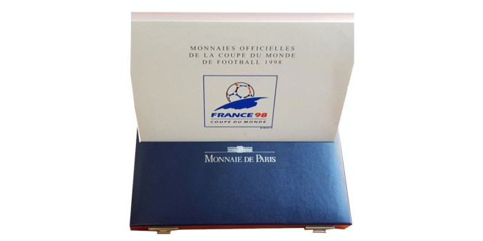 FRANCIA - K-1144/67 - 8 x 10 FRANCOS 1996-1998 "COPA DEL MUNDO DE FÚTBOL 1998"- PLATA