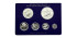 ISLAS VIRGENES BRITANICAS k-PS006 - SET OFICIAL 6 VALORES PROOF - PLATA