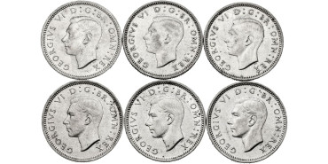 GRAN BRETAÑA - K-0852 - 6 x 6 PENNCE 19439/44. PLATA