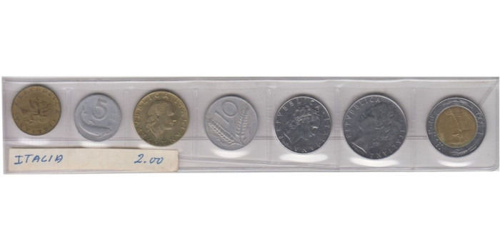 ITALIA - 5, 10, 50, 100, 200, 500 AÑOS 1953 - 1979