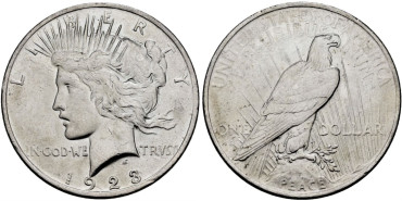 ESTADOS UNIDOS - K-150 - 1 DÓLAR 1923 SC