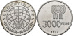 ARGENTINA - K-080 - 3000 PESOS 1977 SC