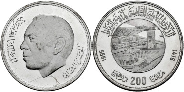 MARRUECOS - K-103 - 200 DIRHAMS 1995 - PROOF