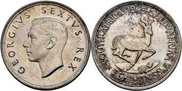 SUDAFRICA - K-040 - 5 SHILLING 1949 - SC