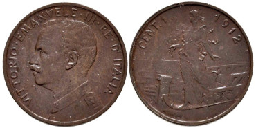 ITALIA - K-040 - 1 CENTESIMI 1912 - SC
