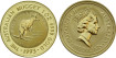 AUSTRALIA K-0393 100 DOLLARS KANGAROO 1993 - GOLD