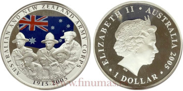 AUSTRALIA - k154 - 1 Dólar 2005 - PROOF. COLOR