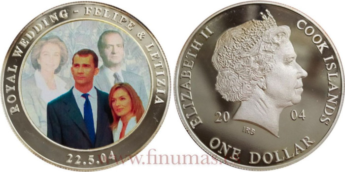 ISLAS COOK - K--- 1 Dólar 2004 - PROOF . COLOR