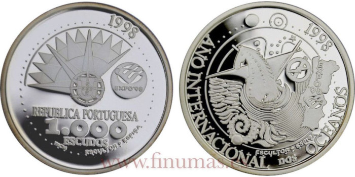 PORTUGAL - K-707a - 1000 Escudos 1998 - PROOF