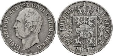 ALEMANIA ESTADOS - OLDEMBURG K178 - Thaler 1846 - MBC-