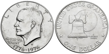 ESTADOS UNIDOS - K-206a - 1 Dolar 1976 S - SC