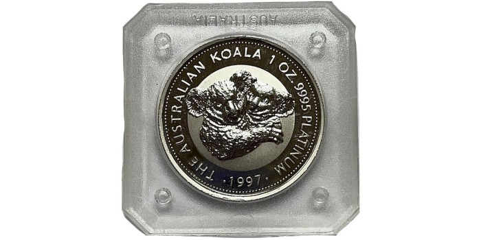AUSTRALIA 100 DOLLAR -1 ONZA PLATINO KOALA 1997. Pt. PROOF