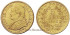 VATICANO K-1380 - 5 LIRE 1867 R -S.C. B.O- ORO. RARA